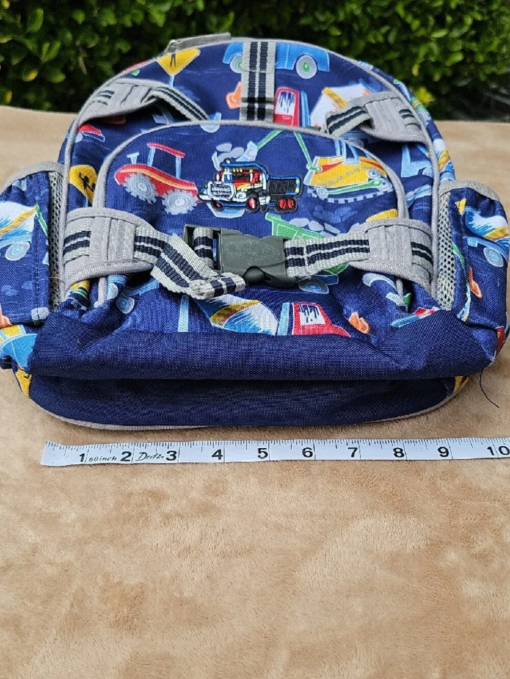 Pottery Barn Kids Navy Construction Print Backpack Set